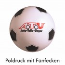 PVC-Werbeball, Poldruck + Fünfecke, Ø 22cm