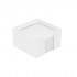 Zettelbox in weiß, 85 x 85 x 85 mm inklusive weißem Offsetpapier